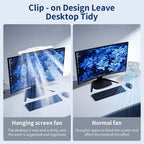 Computer Monitor Hanging Fan Powerful Cooling 3 speed Selectable, Ergo
