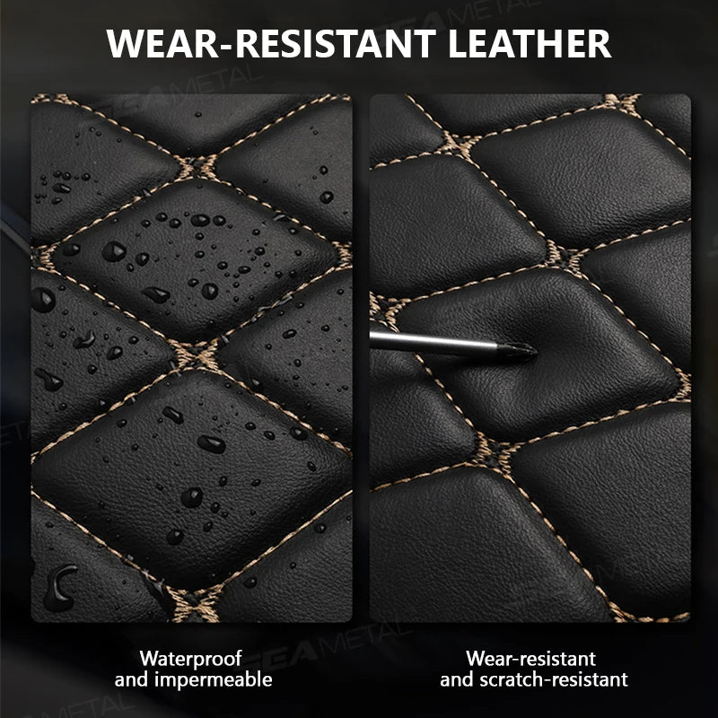 Portable Car Travel Mattress | SEAMETAL Foldable PU Sleeping Pad for Rear Seat (SUV/Sedan)
