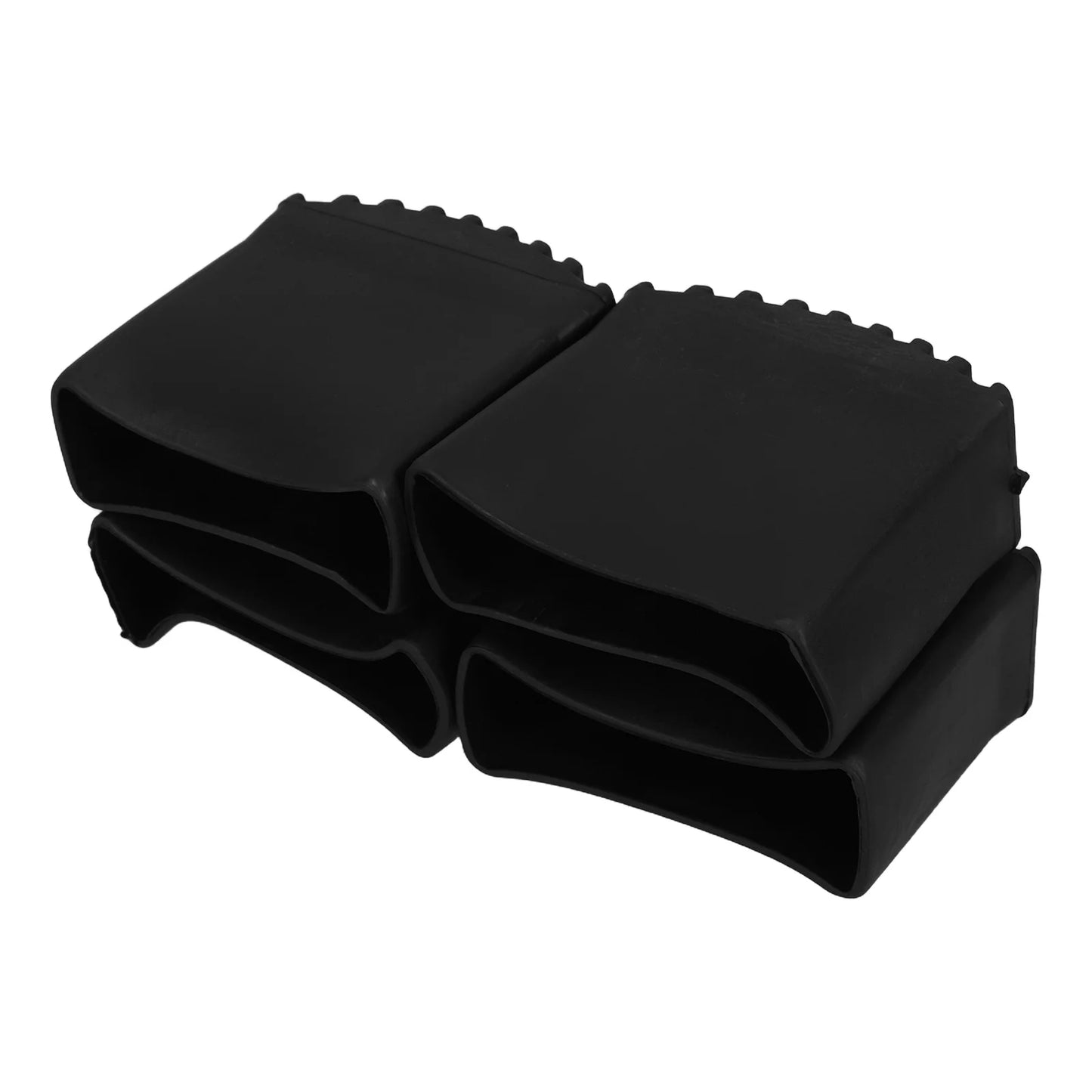 4pcs Ladder Feet Covers Folding Ladder Foot Pads Cushion Non-Slip Rubber Feet Covers Security Bumpers Anti-Skid Pads Replacement