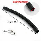 1PC 20/25/32/40/50mm I.D Plastic Aquarium Durable Corrugated Pipe Fish Tank Inlet Outlet Joint Hose Water Pump Supplies Pipe