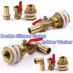 6-19mm Brass Pagoda Ball Valve Hose Adapter Water Tank Coupling Joint for Aquarium Fish Tank Garden Irrigation Tube Pipe Fitting
