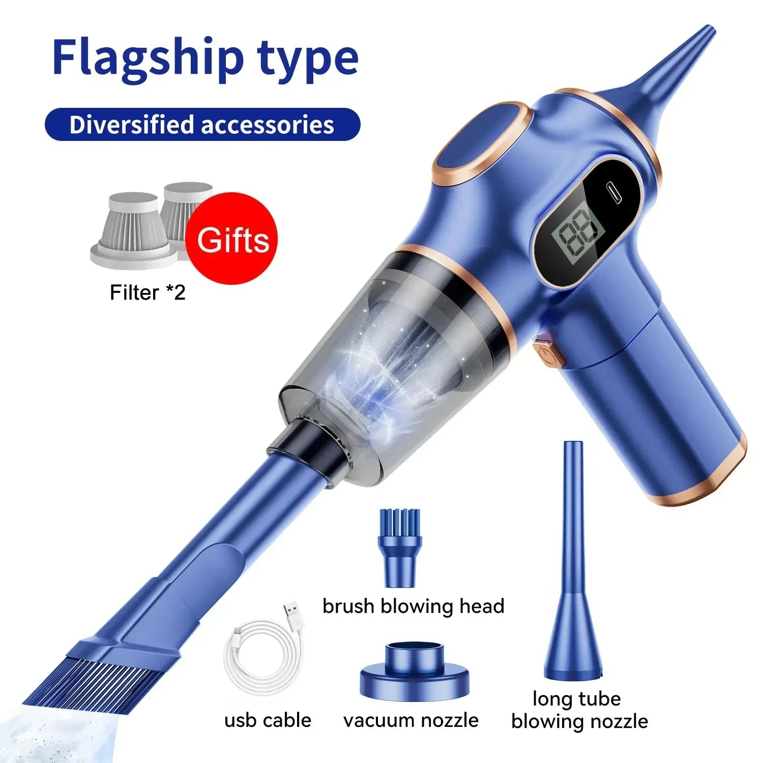 Xiaomi 9500000Pa 5 in 1 Wireless Vacuum Cleaner Automobile Portable Vacuum Cleaner Handheld Car vehicle-mounted Appliance Home