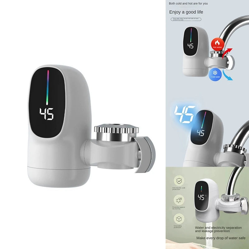 DIDI 3000W Instant Electric Hot Water Heater Faucet Digital Display Heating Tap Water Heater For Bathroom Faucet