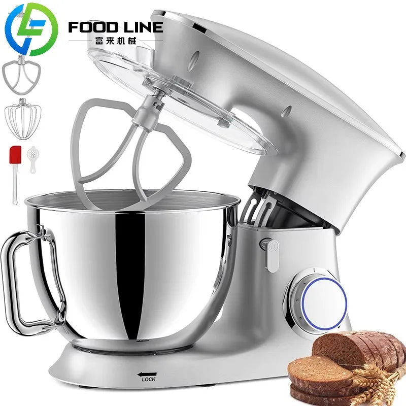 Kitchen Appliances Multifunction Bread 6.5L 7L 8L  Flour Mixer for Home Stand Bread Dough Mixer