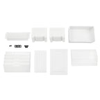 White Dresser,Storage Tower with 5 Drawer and 4 Wheels,Tall Organizer Rack for Bedroom,Living Room,Highly Sealed Snap Design