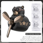 Unscented No fragrance DIY perfume rotate propeller pilot bear car ornaments vent diffuser accessories cool fun decorations men