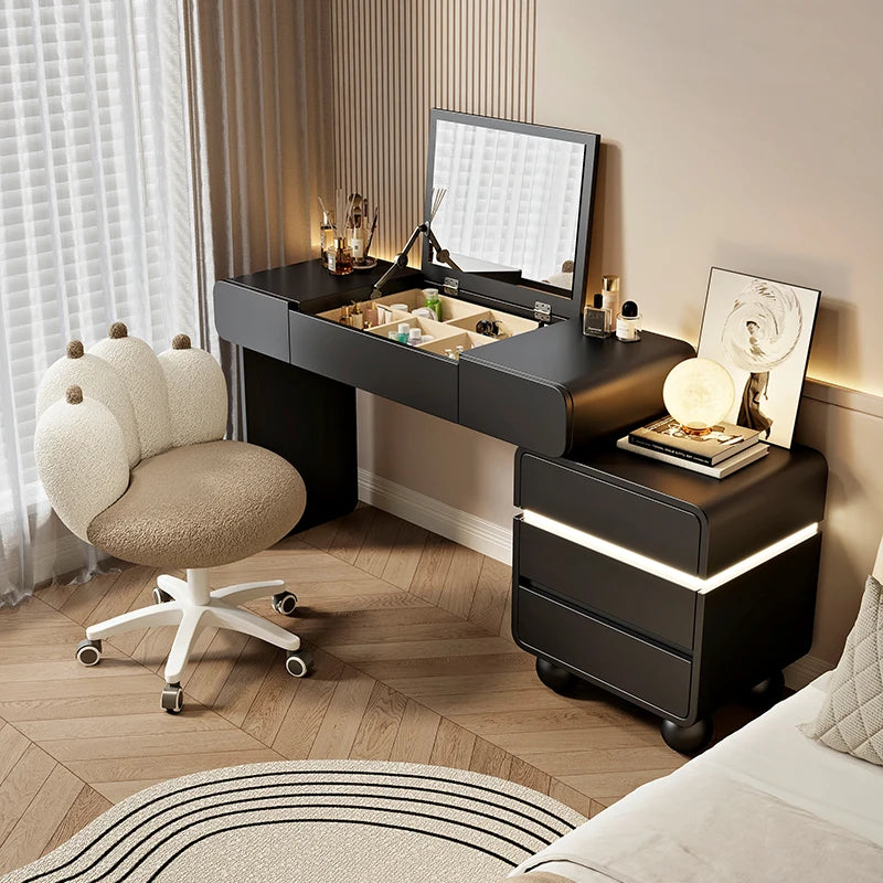 Vintage Trendy Vanity Dresser Modern Nordic Italian Unique Makeup Table Minimalist Elegant Aesthetic Vestidores Hotel Furniture