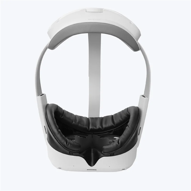 AMVR OOM Leather Mask for PICO 4 VR Headphone Leather Mask Washable Sweat-Proof Leather Face Cover Replacement