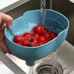 Elephant Drain Basket Multifunctional Kitchen Sink Drain Basket Home Kitchen Living Room Vegetable and Fruit Washing Basket