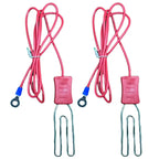 Electric Fence Alligator Clips Ground Connection For Farm Livestock Animals Energizer to Polywire Polytape Kits Cable Connectors