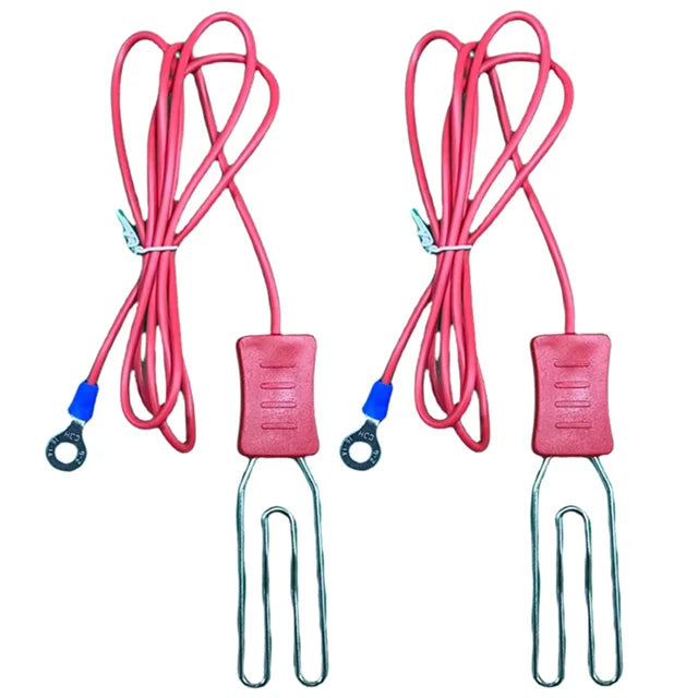 Electric Fence Alligator Clips Ground Connection For Farm Livestock Animals Energizer to Polywire Polytape Kits Cable Connectors