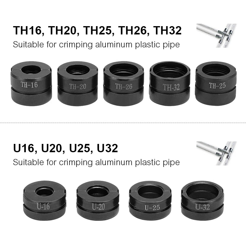 Hydraulic Pipe Crimping Jaw TH U Pipe  for Pex Fittings and V  M  VAU VUS  Pipe press moulds  for Cooper Cube