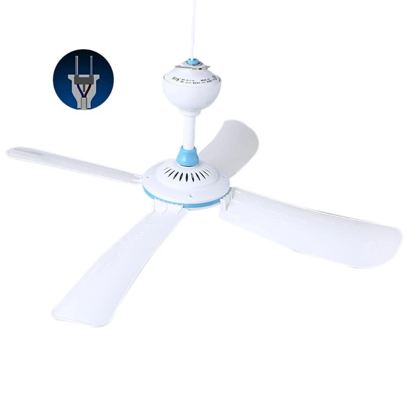 220V 8W 20W 4 Leaves 42/62/80/92cm Ceiling Fan One Gear mini Fan bedro