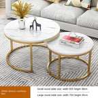 Nordic Simple Coffee Table Modern Creative Home Round Coffee Table Living Room Advanced Sense Iron Art Light Luxury Size Circle
