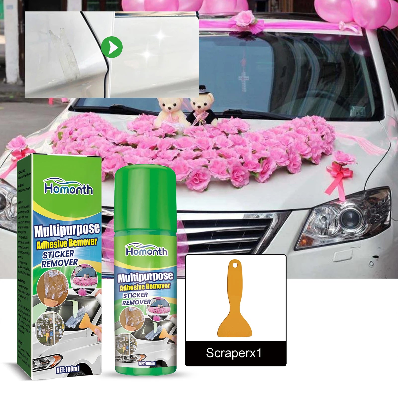 Homonth Glue Remover Multi-purpose  Remove Glue Fast Dissolve Adhesive Substance Remove Glue Wash Glue No Marks Mild Cleaner
