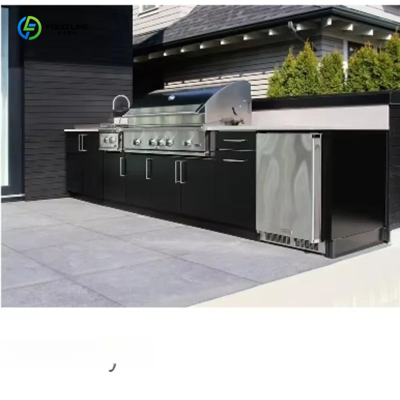 Customizable Cabinets Portable Outdoor Grill Kitchen Set, 2026 New Wood-burning Cooking Garden Equipment