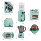 Simulation Kitchen Appliance Playset Kids Pretend Play Kitchen Toy Mini Household Appliance Role-Play Set Educational Toys Gifts