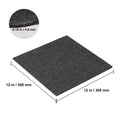 VEVOR Carpet Tiles Peel & Stick Self Adhesive Carpet Floor Tile Soft Padded Carpet Tiles for Bedroom Living Room Indoor Outdoor