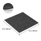 VEVOR Carpet Tiles Peel & Stick Self Adhesive Carpet Floor Tile Soft Padded Carpet Tiles for Bedroom Living Room Indoor Outdoor