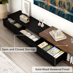82-110'' Extendable Wood TV Stand