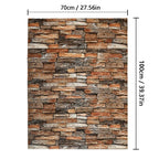 70cmx1/2/3/5/10m Brick Pattern Wall Sticker Decoration PVC 3d Wallpaper Waterproof Wall Sticker for Children's Room Home Bedroom