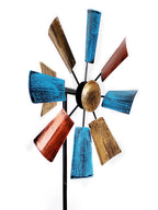 1PCS Creative Metal Rotating Windmill Outdoor Decoration Wrought Iron Windmill Pastoral Decoration Garden Courtyard Arrangement