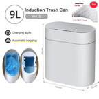 Smart Sensor Trash Can Electronic Automatic Household Bathroom Toilet Waterproof Narrow Seam Storage Bucket Smart Home Trash Bin