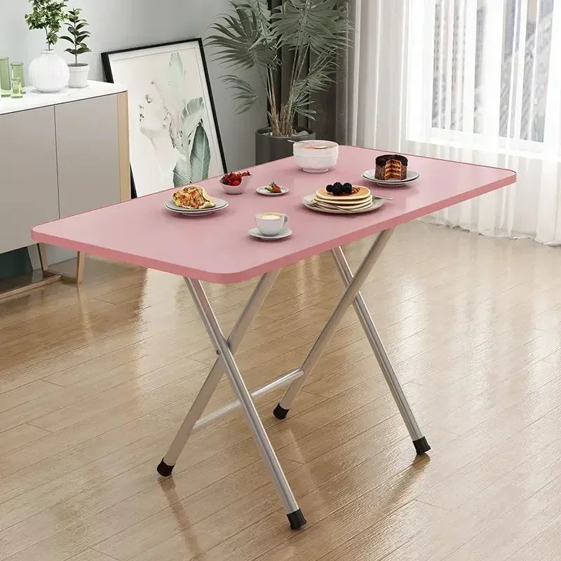 Furniture Simple Household Small Apartment Folding Table Eating Table Student Study Dormitory Portable Parallel Bars Ground Mark