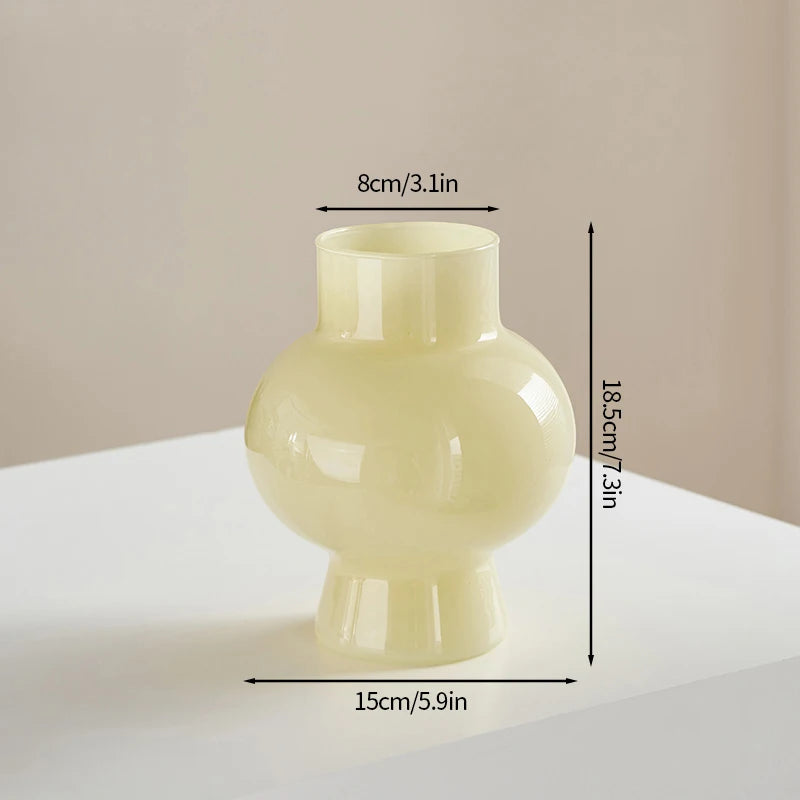 Retro Glass Vase Flower Vase Decoration Home Decoration Flower Bottle Vase for Flowers Wedding Table Decor Home Desktop Decor