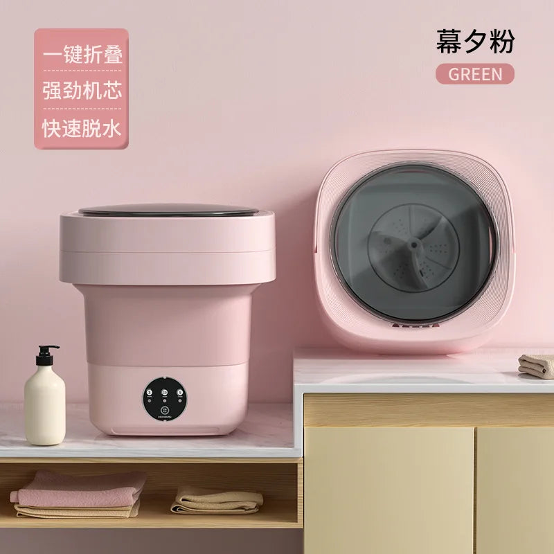11L Blue light Portable Washing Machine Underwear with Dryer Bucket So