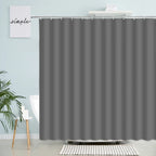 Red Shower Curtains Creative Solid Color Bath Curtain Set Modern Simple Fabric Bathroom Decoration Home Background Wall Hanging