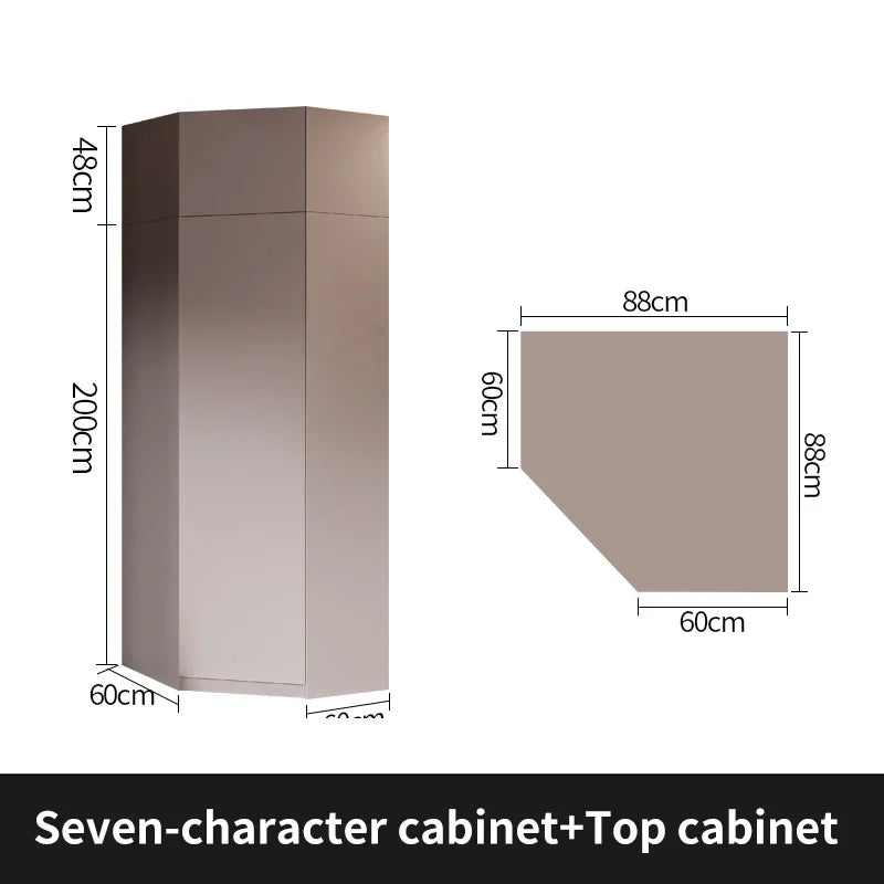 Sliding Door WardrobeNordic Modern Home Furniture Bedroom Desk Dresser In One Combination Light Luxury Corner Wardrobe furniture