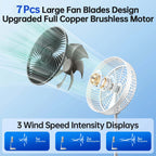 7200mAh outdoor fan with remote control aluminum alloy folding fan por