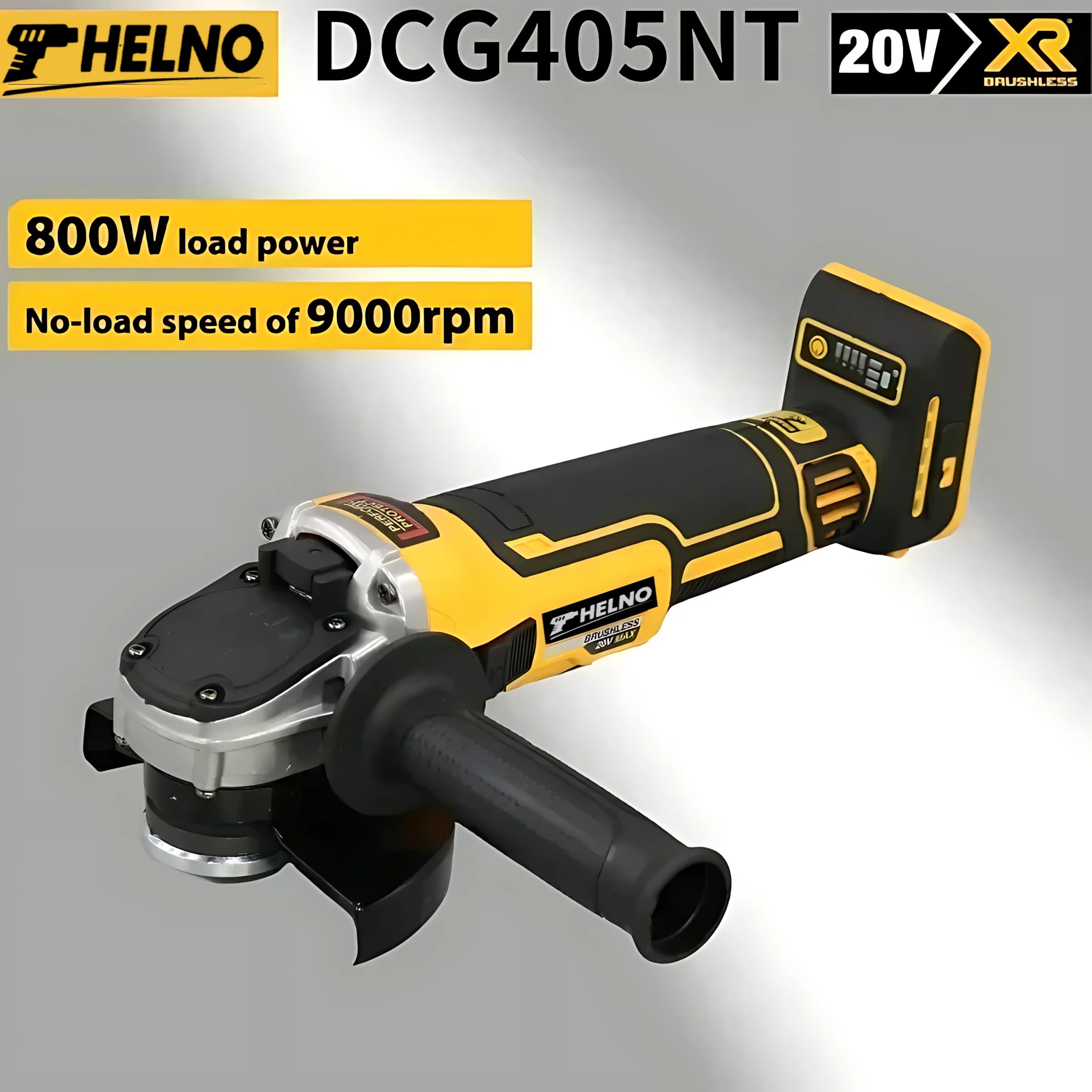 HELNO 125mm flat head angle grinder bare machine tool cutting machine 18V lithium battery brushless tools