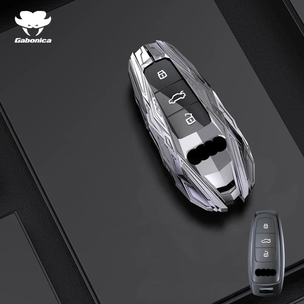 Alloy Car Key Case Cover Shell Fob For Audi A1 A3 Q2L Q3 S3 S5 S6 TT TTS Q7 Q5 A6 A4 A4L Q5L A5 A6L A7 A8 Q8 S4 S8 Accessories