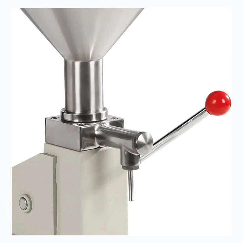 A03 Manual Liquid Filling Machine 5-100ml Adjustable Cream Filling Machine, Bottle Filler Machine with a 11.5 L Hopper