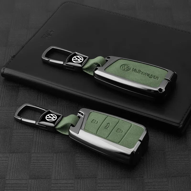 Vw Golf 5 6 Polo Passat B6 B7 Cc Skoda Jetta Universal Car Key Case Luxury Leather Key Cover Durable Secure Car Holder