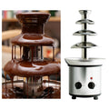 Stainless Steel Chocolate Fountain 4Layers Chocolate Melter With Heating Fondue Machine DIY Waterfall for Party