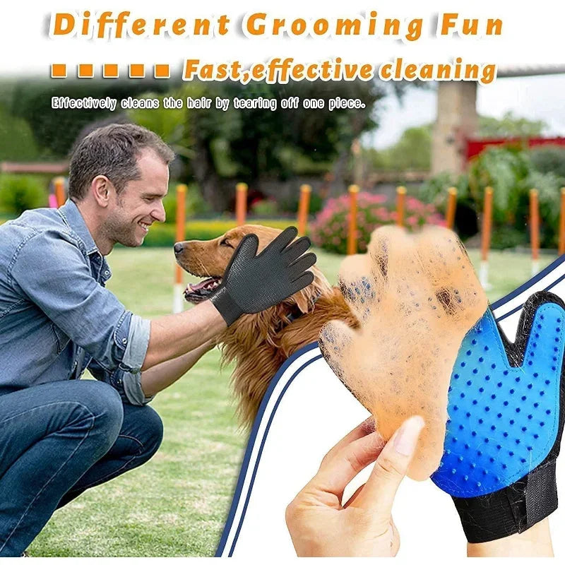 2-Sided Pet Grooming Kit - De-Shedding & De-Matting Brush for Dogs, Cats & Rabbits | AlluCanFind