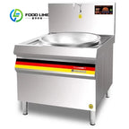 Customized Stainless Steel Restaurant Industrial Kitchens Round Frying Stove Large Electric Stir Fry Commercial Induction Cooker