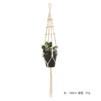 Hanging Plant Handmade Macrame Plant Hanger Flower Pot Planter Hanger Wall Decor Courtyard Garden Hanging Planter Hanging Basket