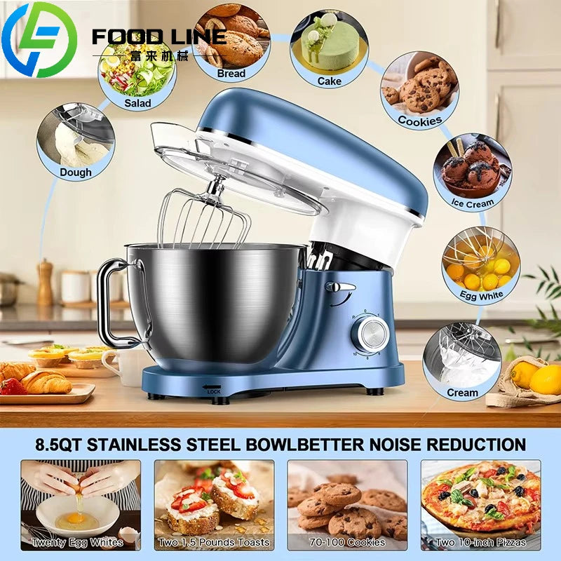 Custom Home Kitchen Appliances Electric Food Bread Dough Mixer Stand Cake Maker Mixers