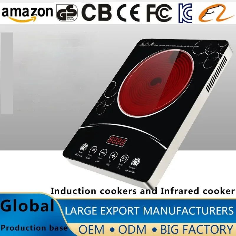 The Infrared Heating Cookware Cooking Multifunctional Electric Ceramic Stove 3500W Infinitely Adjustable Power For Soup Cooking