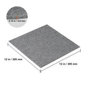 VEVOR Carpet Tiles Peel & Stick Self Adhesive Carpet Floor Tile Soft Padded Carpet Tiles for Bedroom Living Room Indoor Outdoor