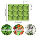49 Pockets Hanging Planter Bags, Hanging Vertical Wall Mounted Plant Planting Grow Bags, Herb Garden Planter Outdoor Indoor Grow