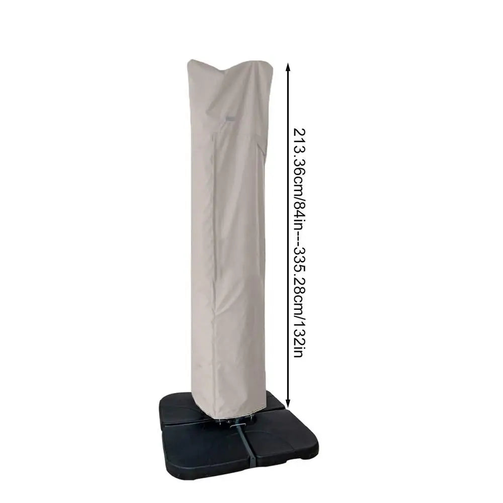 Umbrella Cover Patio Waterproof Market Parasol Cover With Zipper For 7-13ft Outdoor Cantilever Offset Umbrellas Rain Cloth Cover
