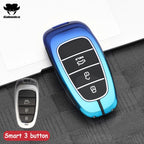 3 4 Buttons New Car Smart Key Case Cover For Hyundai N Performance Tucson Solaris Sonata Hybrid NEXO NX4 Santafe dn8 Accessories