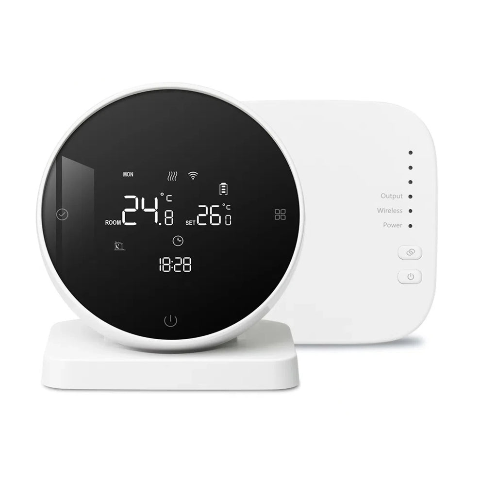 Beok 433MHZ Wireless Thermostat for Gas Boiler Tuya Smart WIFI Temperature Controller for Room Heating Battery Thermoregulator