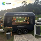 2025 Chinese Mobile Fast Kitchen With Full Equipments Street Cart Stainless Steel Food Truck Coffee For Sale Usa