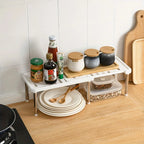 1pcs/Retractable kitchen rack under sink cabinet household layered dishes seasoning bottle finishing storage rack